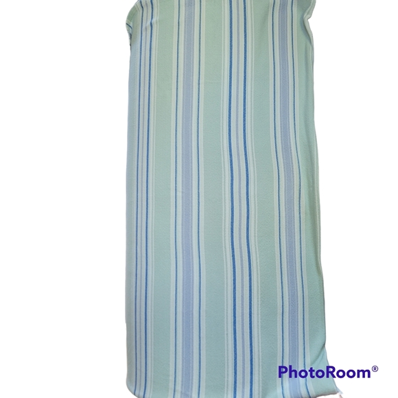 L.L. Bean Bedding Ll Bean Blanket Maine Twill Twin Cotton Coastal